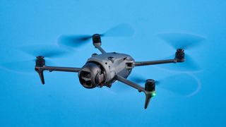 A dark grey DJI Mavic 4 Pro drone