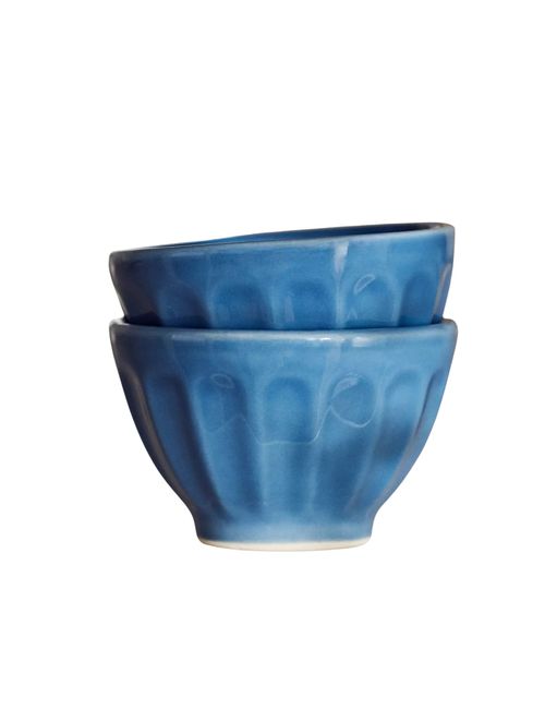 Amelie Latte Portuguese Stoneware Nut Bowls, Set of 4