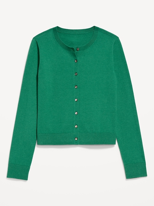 Sosoft Lite Cropped Crew-Neck Cardigan