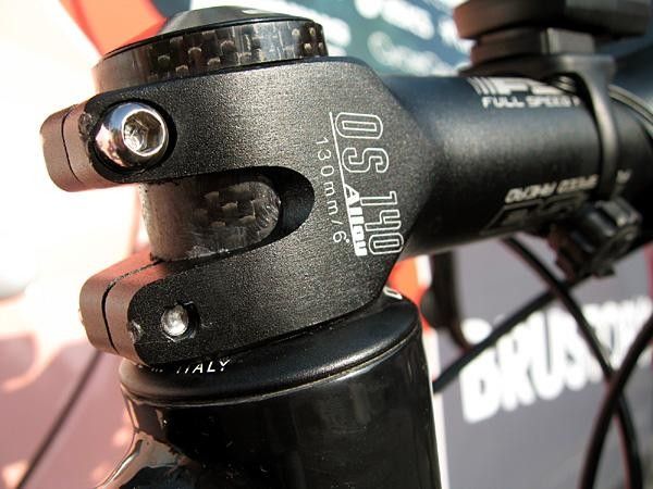Carbon for the fork steerer.