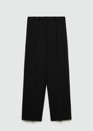 Pleat Straight Trousers