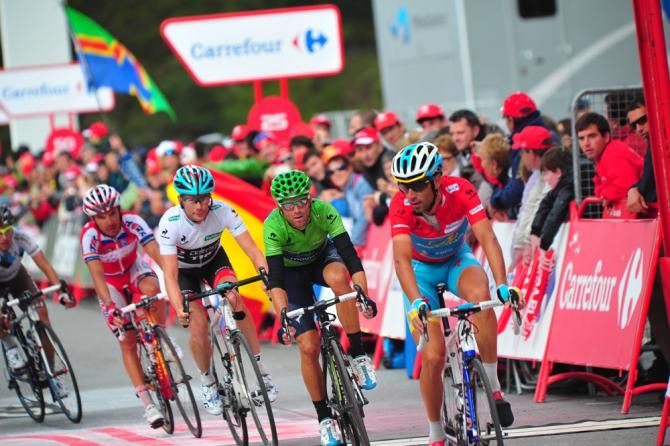 Vincenzo Nibali (Astana) finishes stage 15