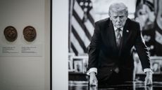 Photograph of President Donald Trump hanging in National Portrait Gallery