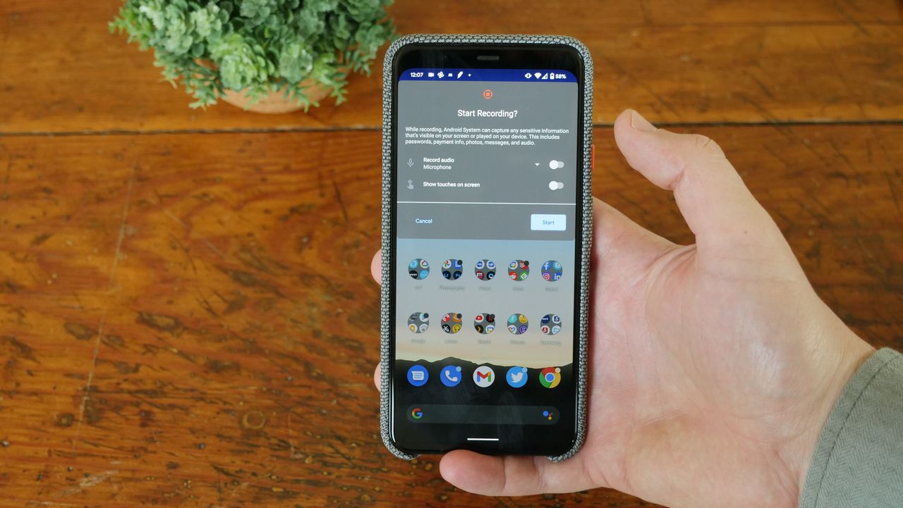 How to record video of an app on Android