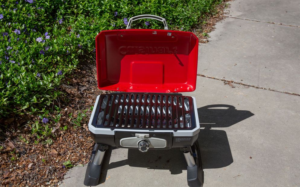 The Cuisinart Petit Gourmet can safely be used on any flat surface, including tables, tailgates and cement.