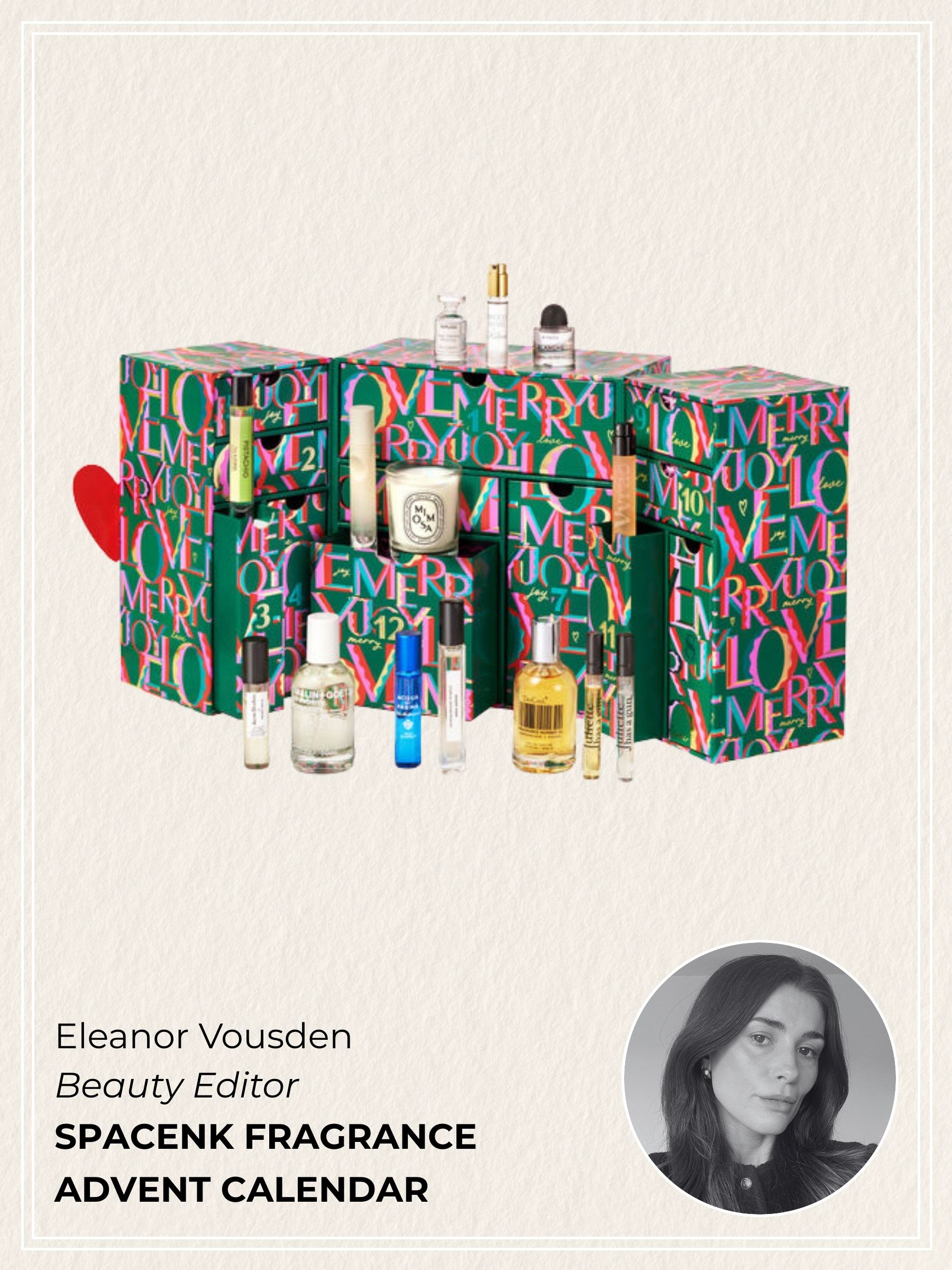 A graphic with the SpaceNK 12 Days of Fragrance Advent Calendar in the Black Friday sale