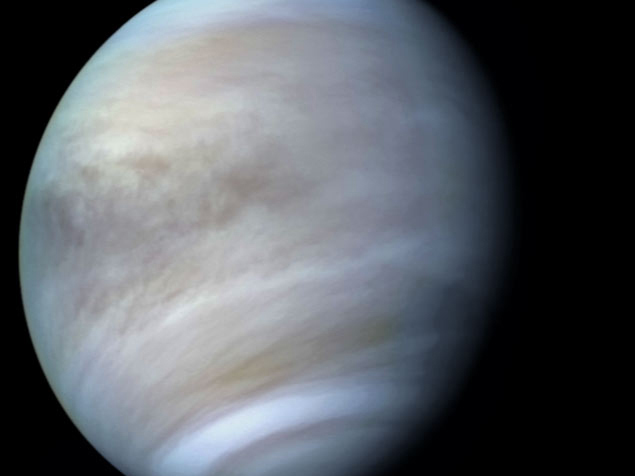 The surface of Venus? Ninety Earth atmopsheres of spacecraft-crushing pressure, with temperatures hovering around 460 degrees Celsius — more than hot enough to make gasoline spontaneously combust. But at VAMP’s 50km cruising altitude, it’s 15 degrees with one atmopshere of pressure, just like at sea level on Earth. Except with thick clouds of sulfuric acid.
