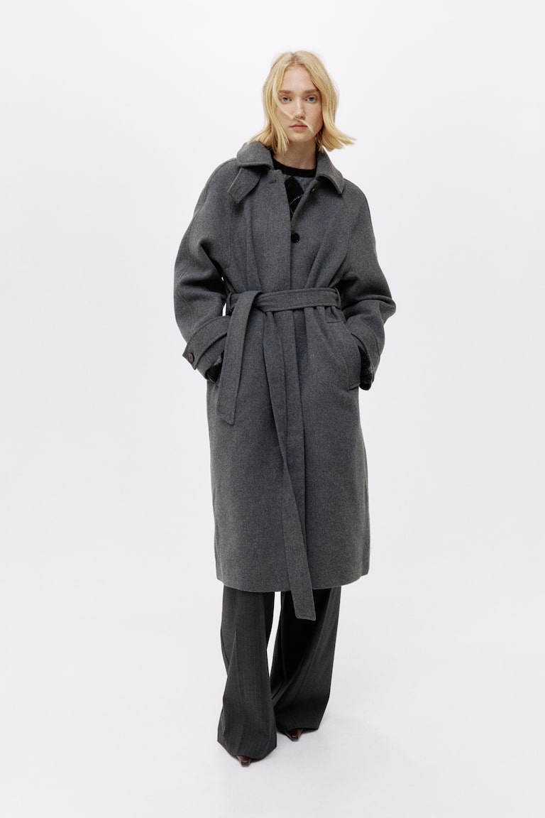 Tie-Belt Coat