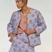 Carleen Quilted Floral Jacket - £85 at Anthropologie