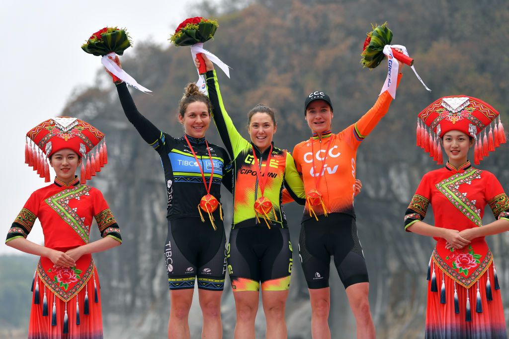The podium finishers