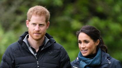 Prince Harry, Duke of Sussex and Meghan, Duchess of Sussex visit Abel Tasman National Park on October 29, 2018 in Wellington