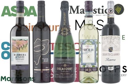 Five bottles of UK supermarket wines