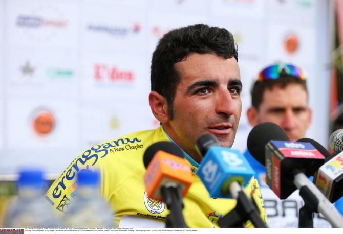 Pourseyedigolakhour Mirsamad (Tabriz Petrochemical) answers the press after the race