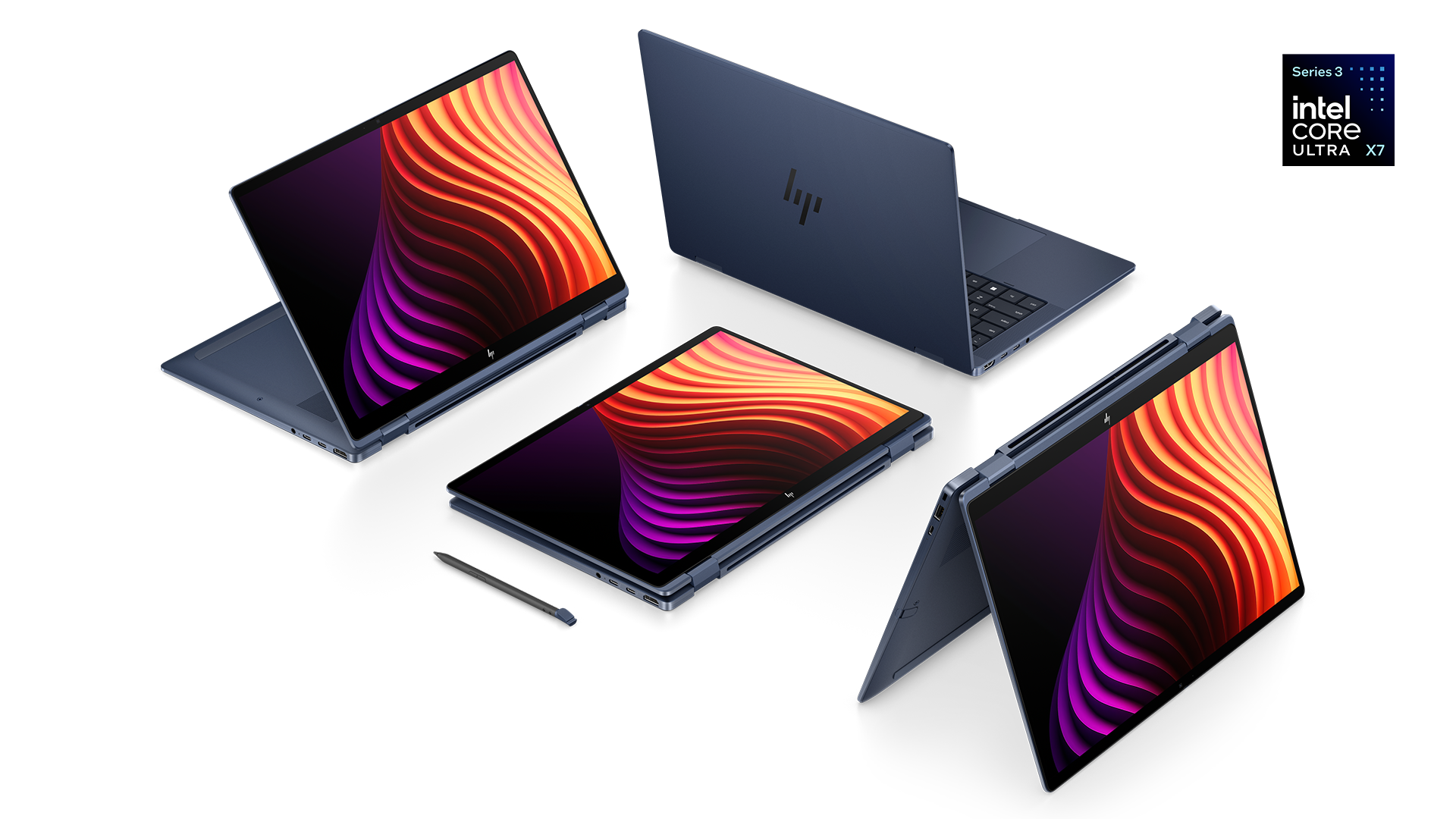 HP EliteBook X Flip G2i 14 inch Notebook Next Gen AI PC_Hero__Product Only_Multiple view