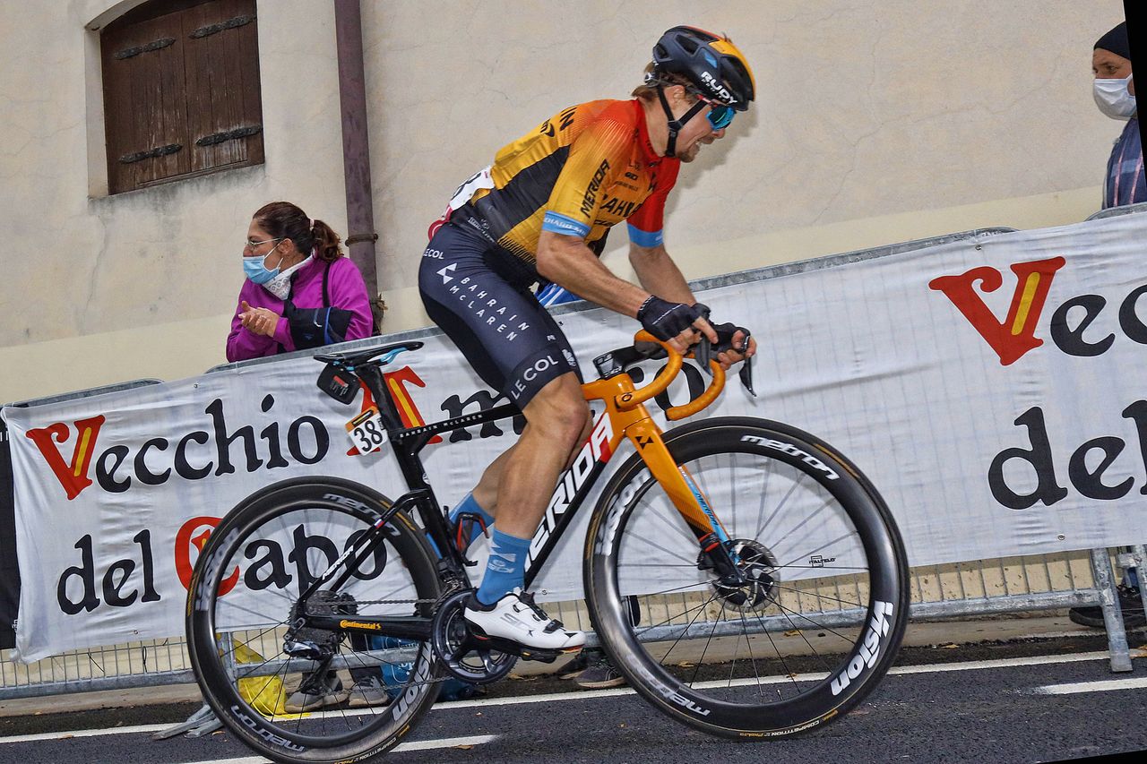 Giro dItalia 2020 103th Edition 16th stage Udine San Daniele del Friuli 229km 20102020 Jan Tratnik SLO Bahrain McLaren photo Ilario BiondiBettiniPhoto2020