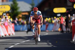 Marcel Kittel (Katusha Alpecin) finished at La Rosiere outside of the time limits for the stage