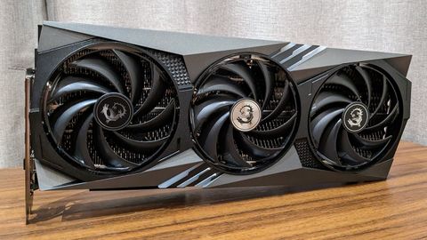 MSI GeForce RTX 4070 Gaming X Trio card front view