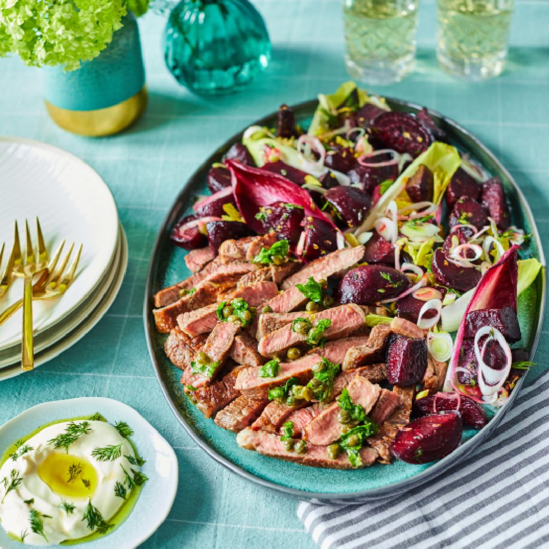 Spring beef with beetroot