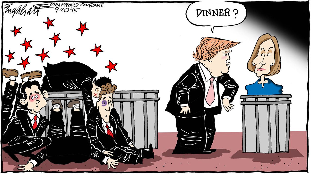 Political cartoon U.S. GOP Debate 2016