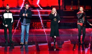 the voice coaches performing at nbc upfronts
