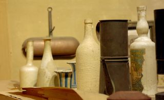 Detail of Morandi’s objects, these were everyday items that he used for his inspiration