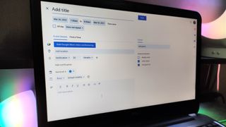 How to create an event on Google Calendar on the web on a laptop.