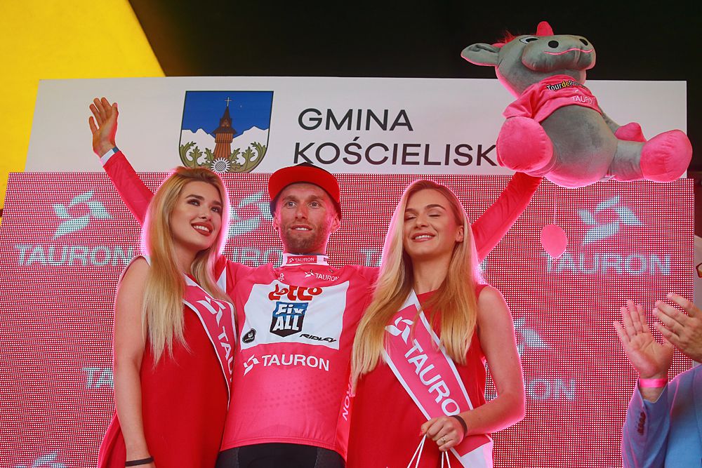 Tomasz Marczynski of Poland and Team Lotto Soudal Pink Mountain Jersey
