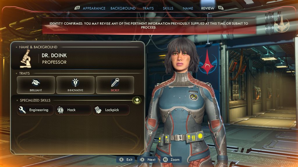 Screenshot of The Outer Worlds 2 preview running on Xbox Series X.