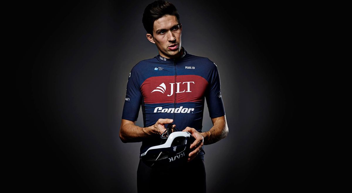 New signing Ian Bibby wears the new kit