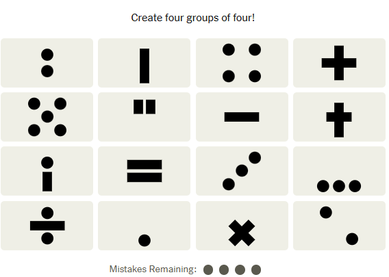 The New York Times Connections puzzle on February 7, 2026