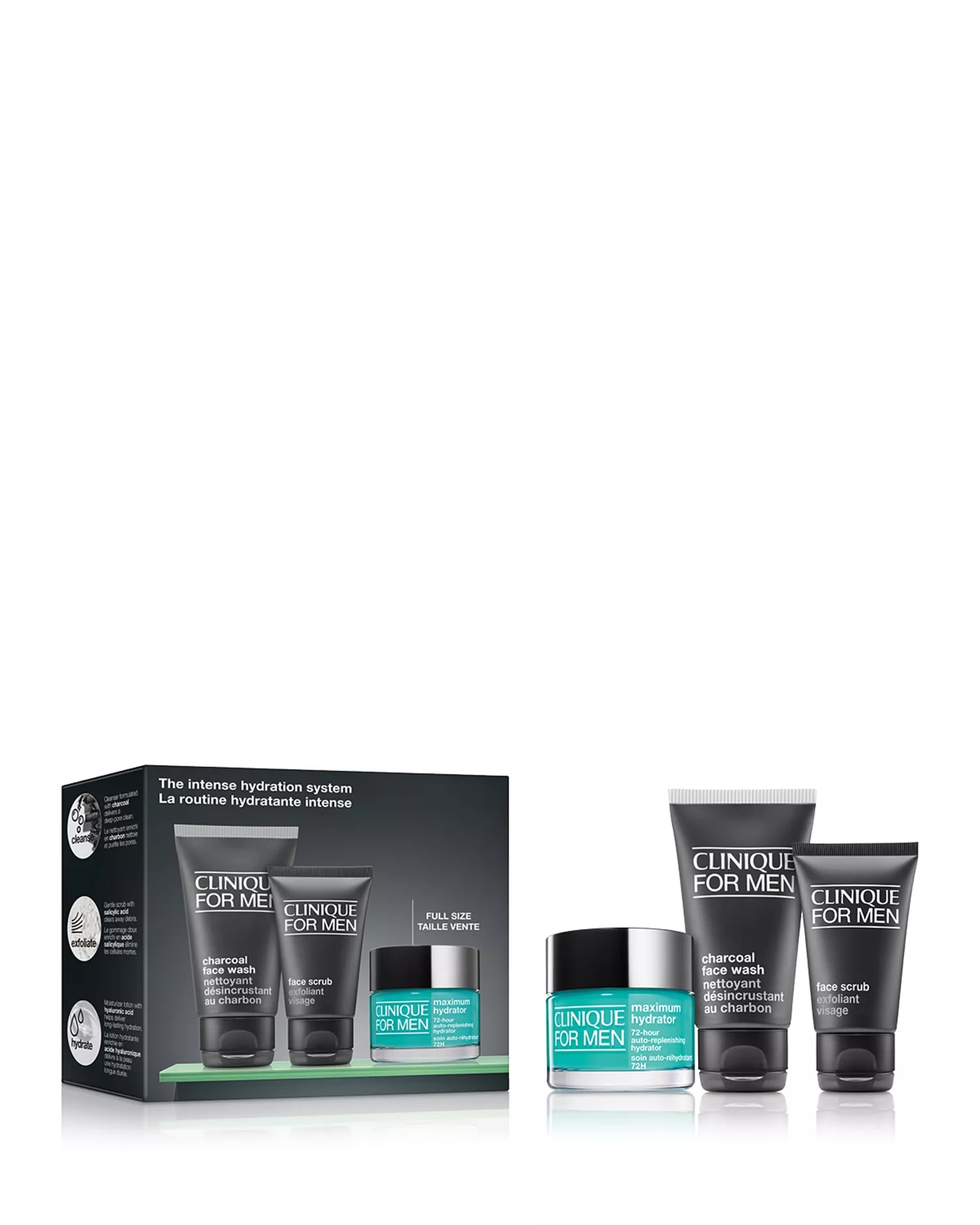 Clinique, Clinique for Men Intense Hydration System Skincare Gift Set ($63 Value)