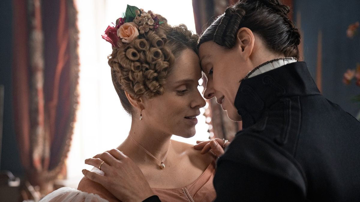 Sophie Rundle and Suranne Jones embrace in Gentleman Jack season 2