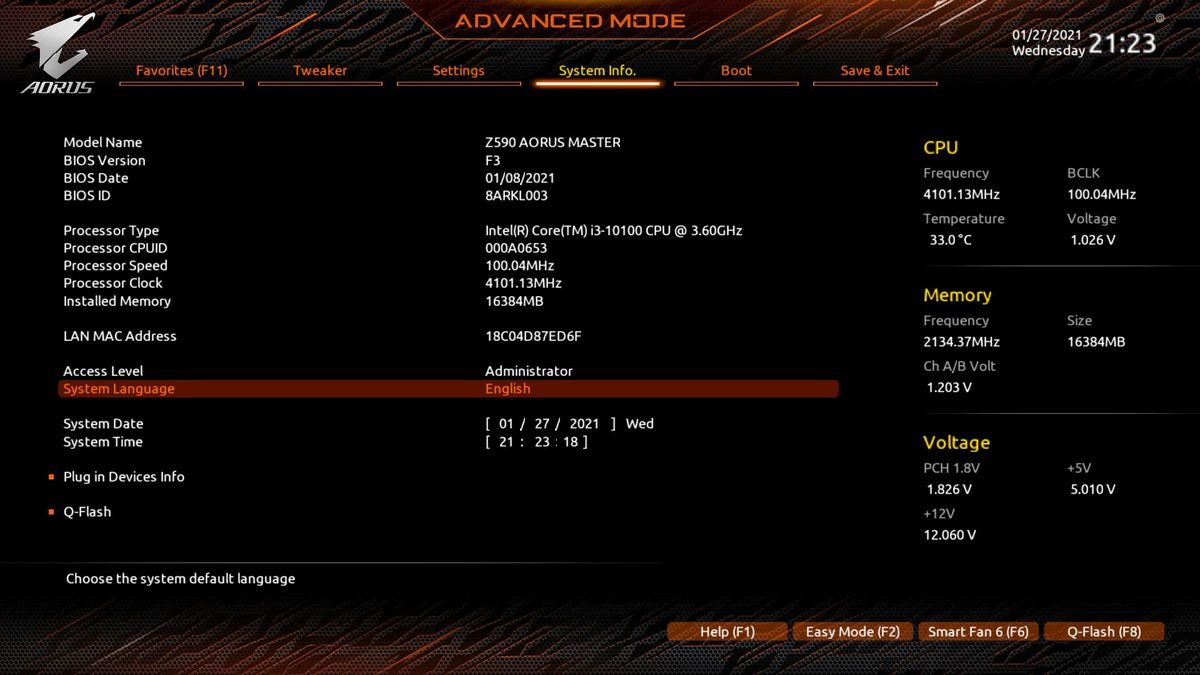 Gigabyte Z590 Aorus Master