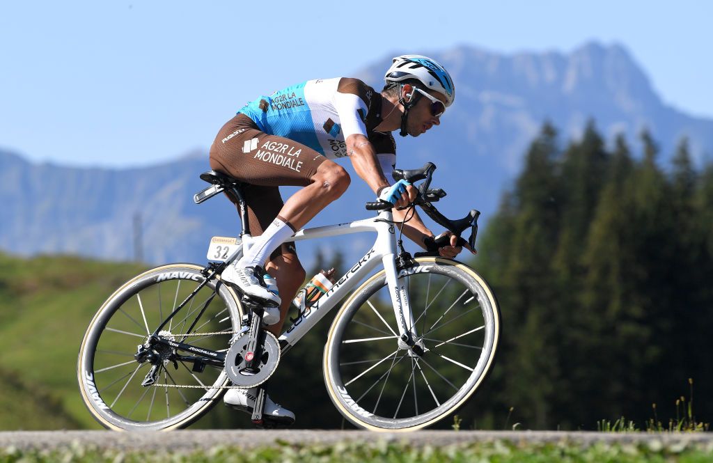 AG2R La Mondiale’s Mikaël Cherel descends mon stage 18 of the 2020 Tour de France