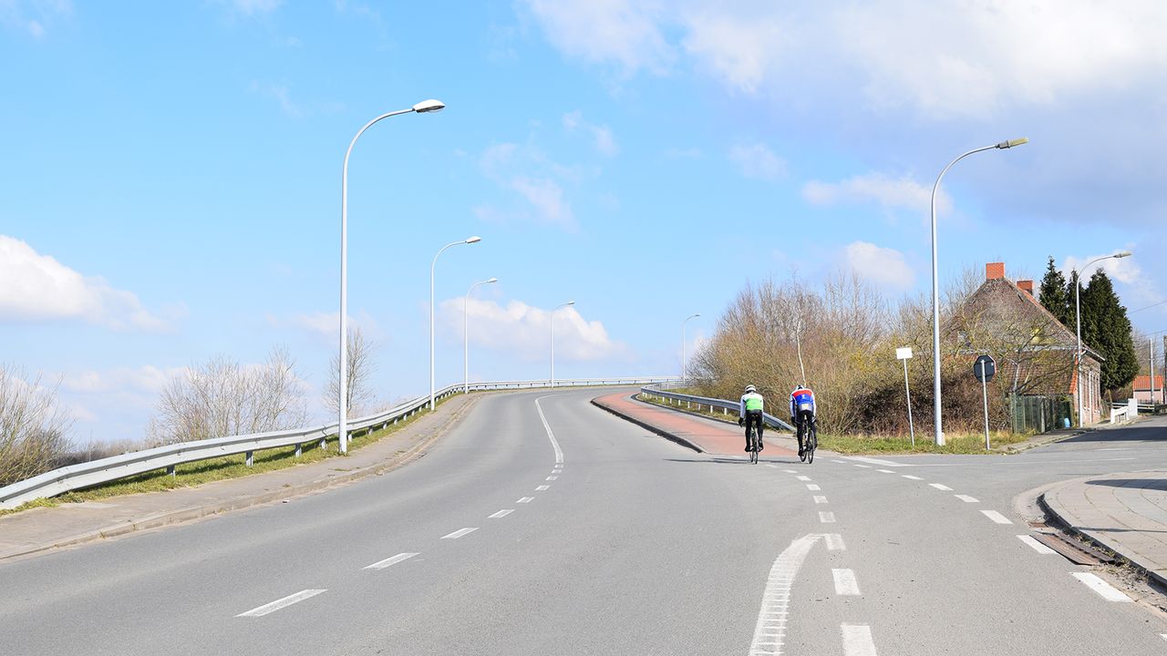 Heading back towards town