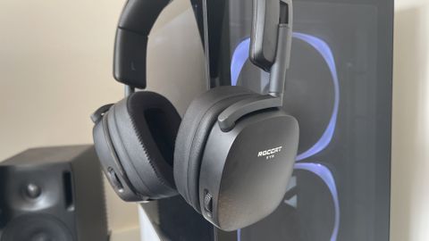 Roccat Syn Max Air gaming headset on stand