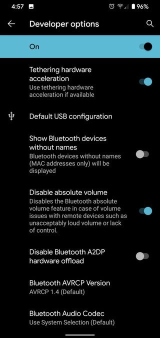 Disable Absolute volume