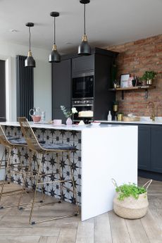  By knocking through rather than extending, Helen McLean now has the modern industrial kitchen she’d always wanted for a fraction of the cost