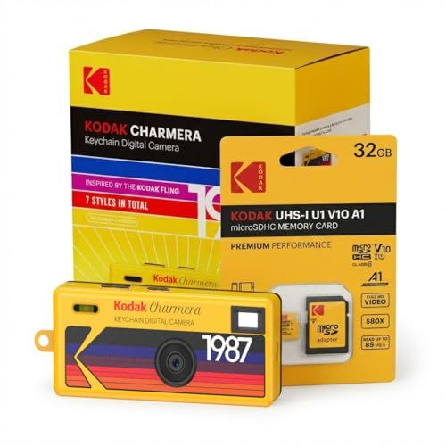 Charmera Key Chain Digital Camera with 32GB Memory Card
