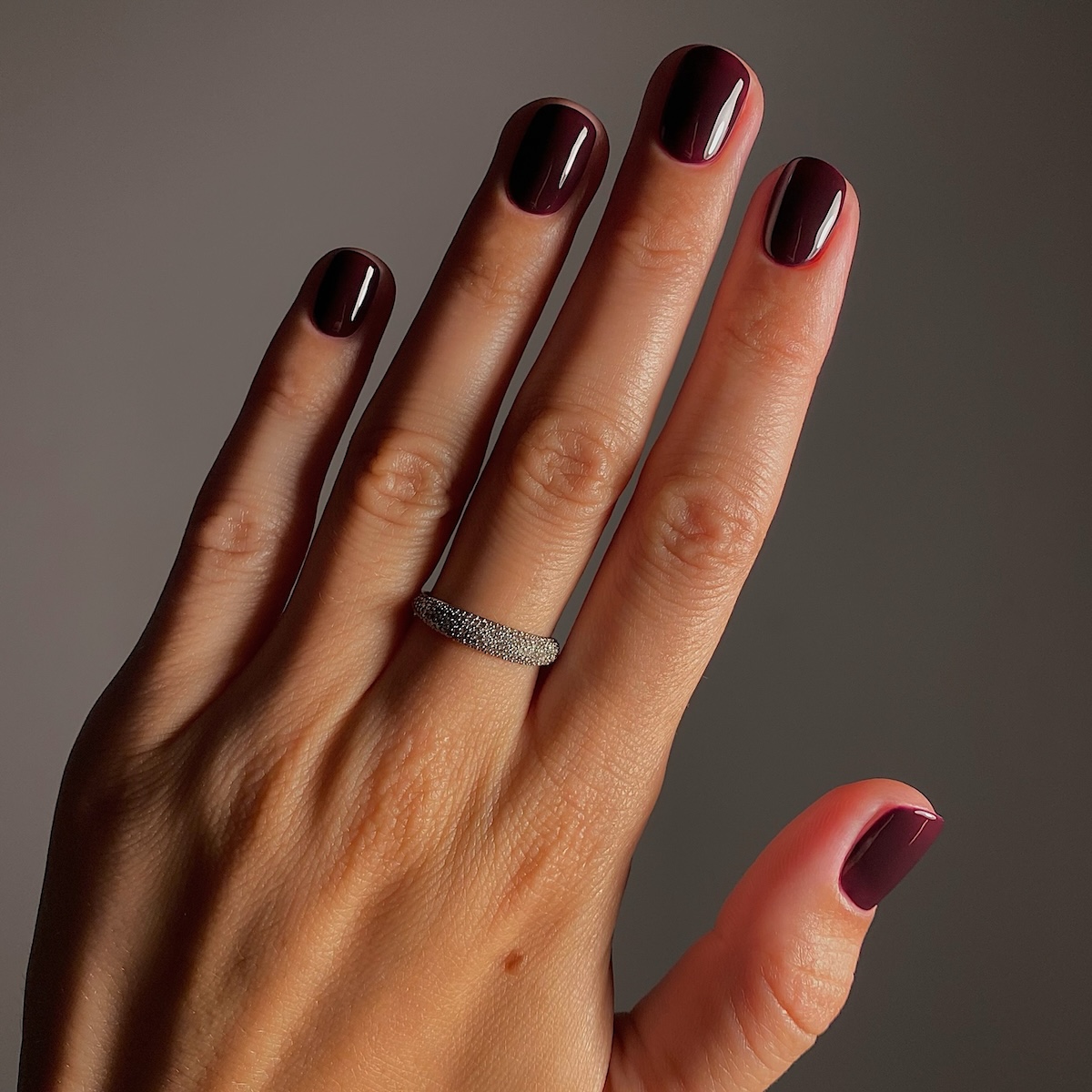 Black cherry nails