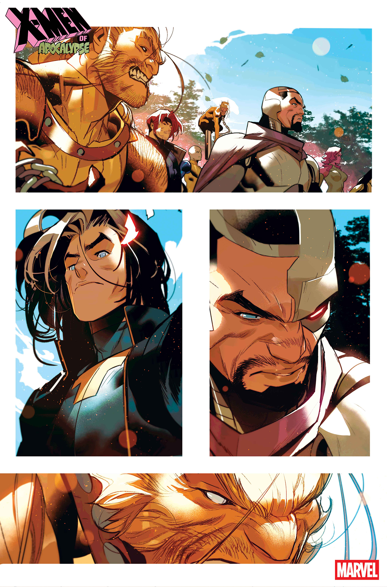 The X-Men of Apocalypse preparing for battle