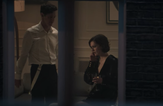 Stephen Hagan and Charlotte Ritchie in You, drinking together