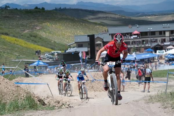 Planet Bikes&rsquo; Katie Compton hits the afterburner on the second lap, which launched her to a stunning short track victory.