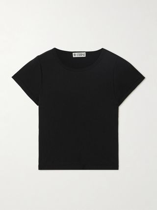 Cropped Cotton and Modal-Blend Jersey T-Shirt