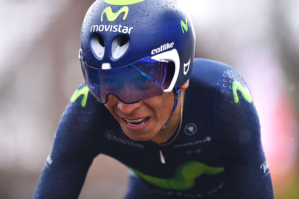 Nairo Quintana rides the Tour de Romandie prologue