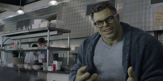 mark ruffalo smart hulk avengers endgame diner