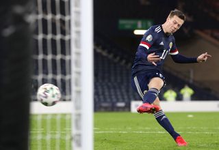 Callum McGregor scores in Scotland's shoot-out against Israel