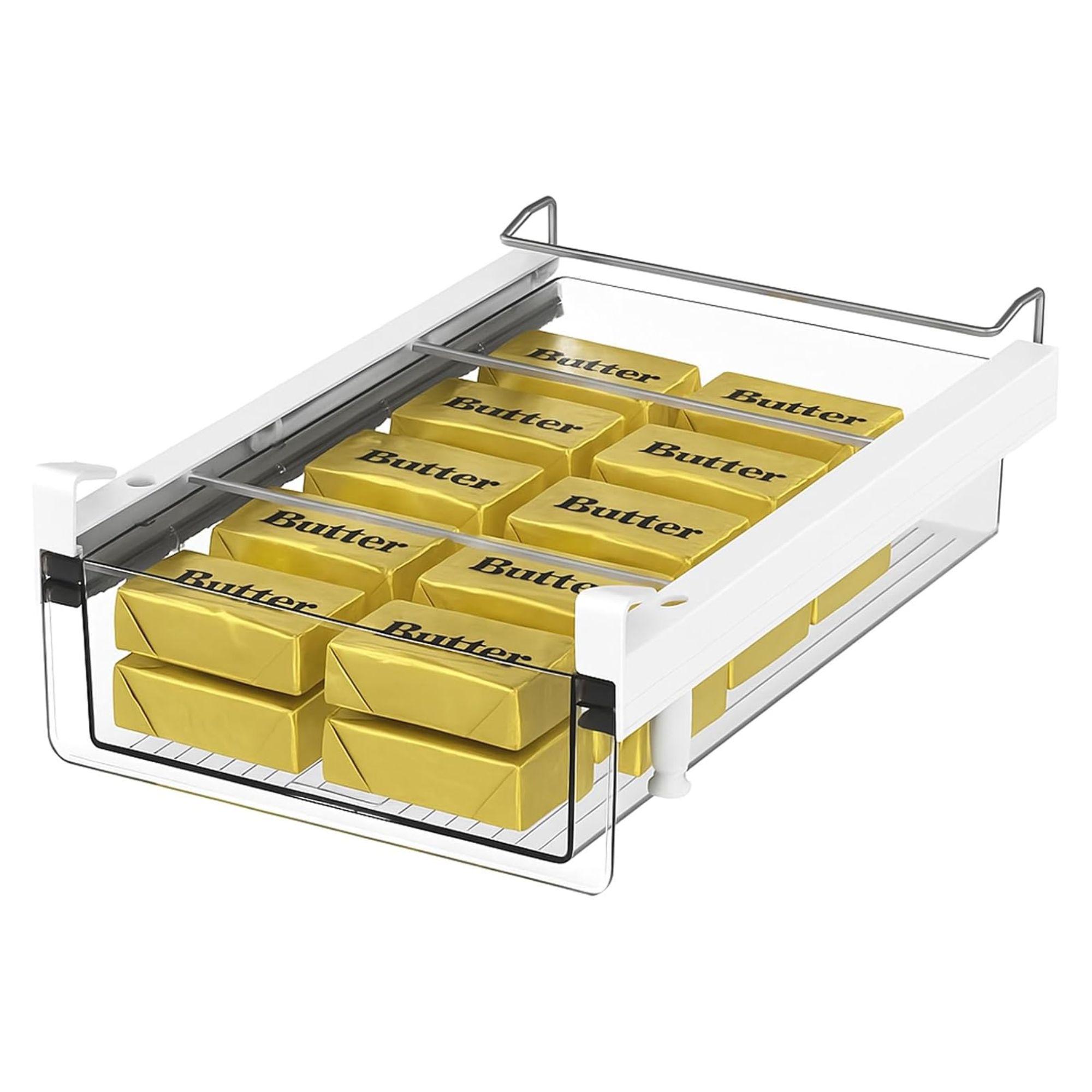 Plastic fridge storage bin