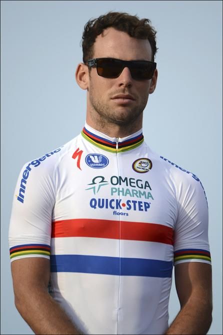 Mark Cavendish in his new British Champion's kit
