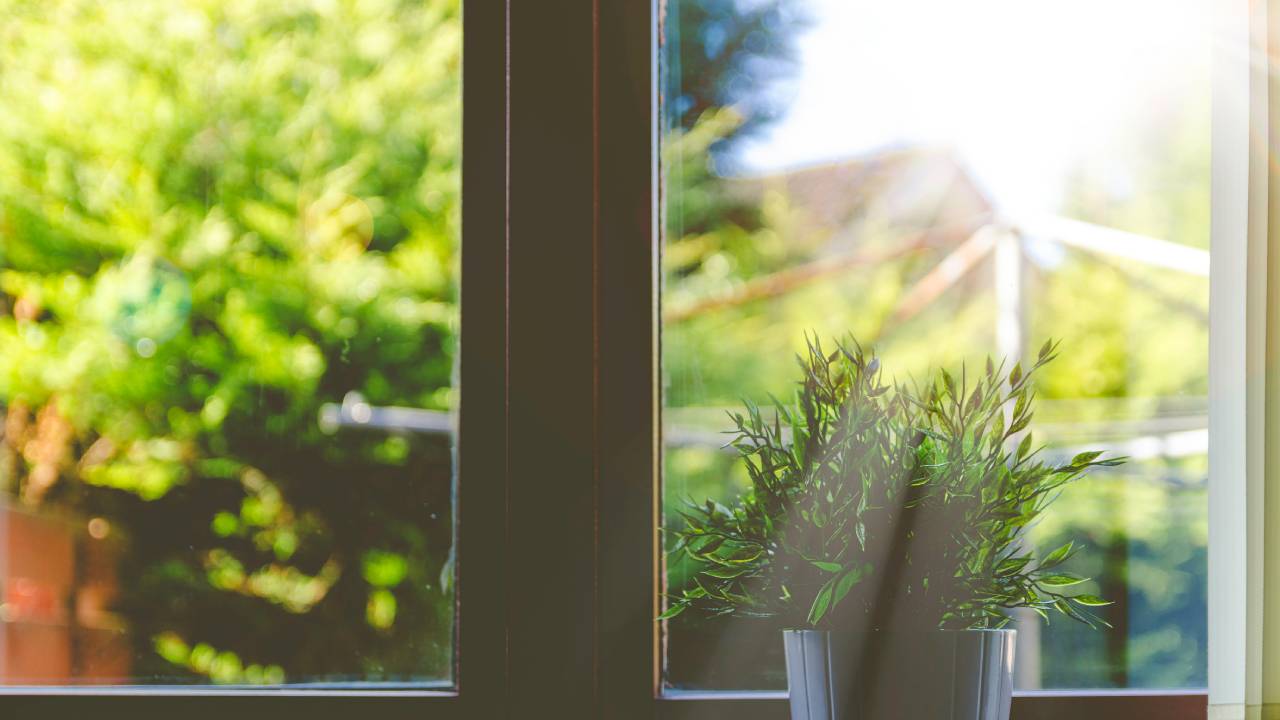 Sun coming through a house window
